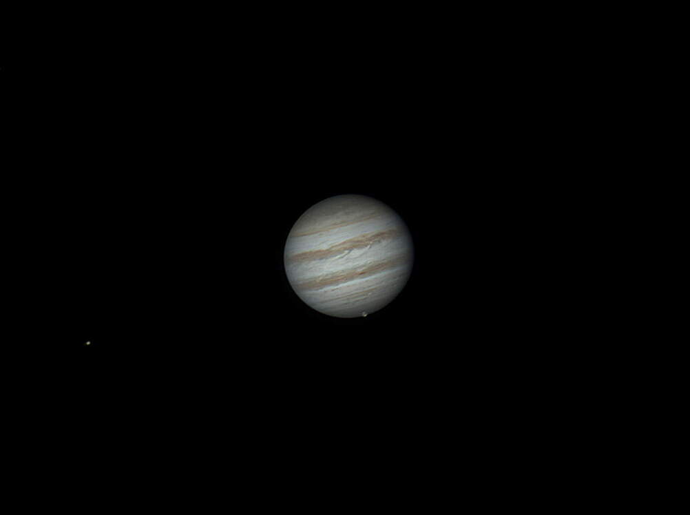 Jupiter with Io and Europa