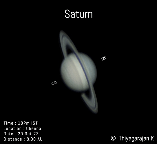 Saturn from Chennai