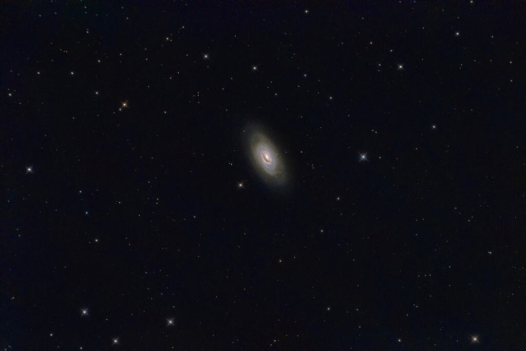 Imaging the Black Eye Galaxy (M64) from Chennai