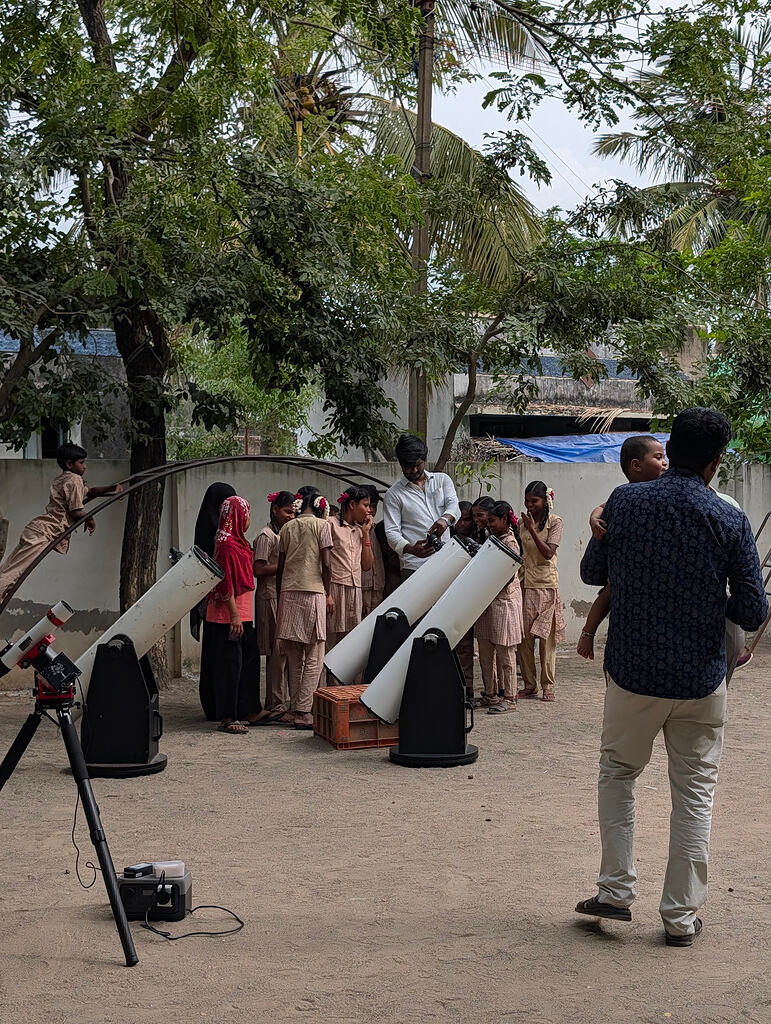 Astronomy Outreach at Government Middle School, Killai