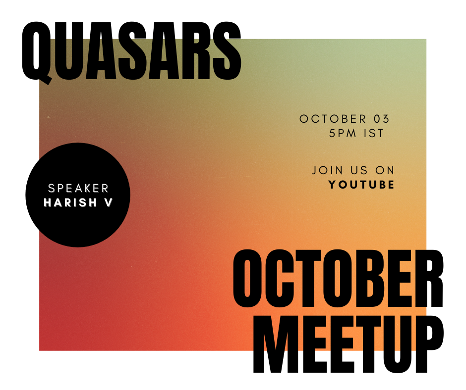 Quasars - October Meetup